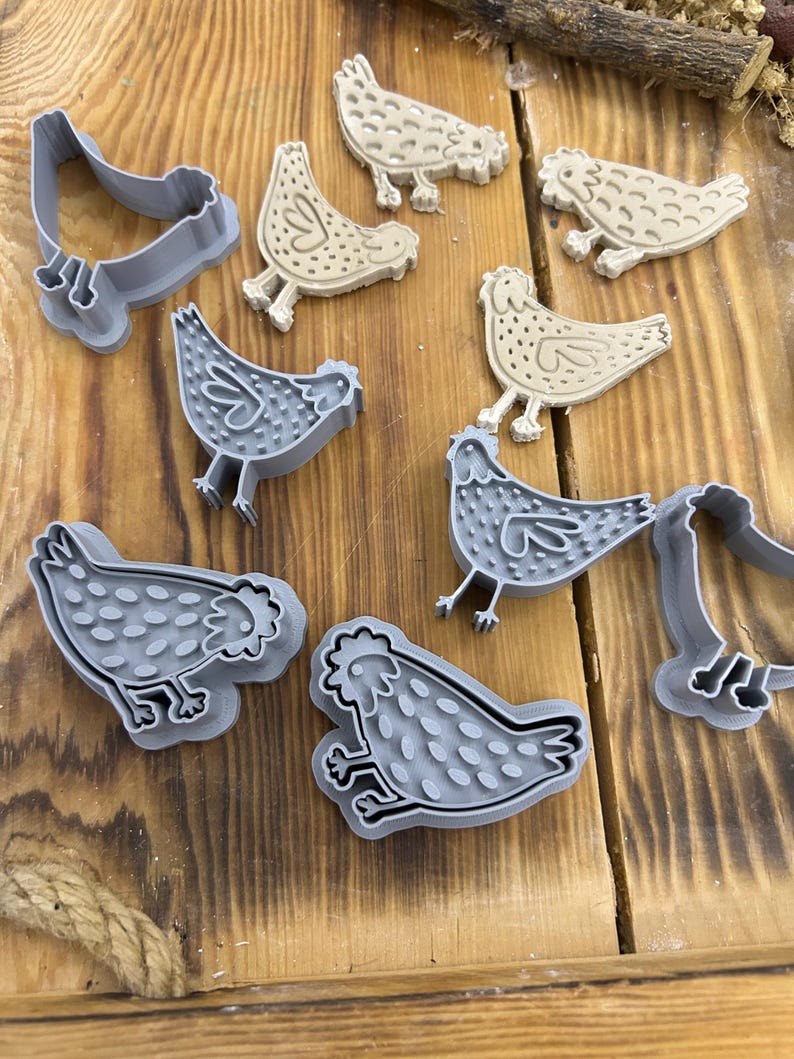 Hen Shaped Stamp Set - Farmhouse Pottery, Clay & Soap Making - Etsy