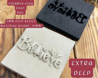 Believe Extra Deep Flexible Texture Mat – EVA Embossing Plate (5mm Relief)