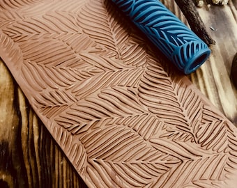 Botanical Clay Texture Roller: 4-in-1 Embossing Tool