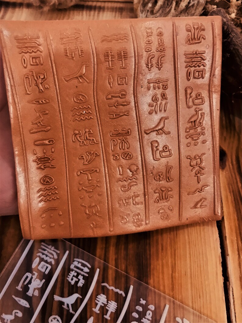 Aztec Rubber Stamp Texture Mat: Polymer Clay & Soap Making (10x10 Cm ...