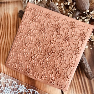 Baroque4 Pattern Texture Mat, Embosser Stamp, Acrylic Clay Texture Sheet Deco, Lace Pattern, Ceramic Earring Supplies