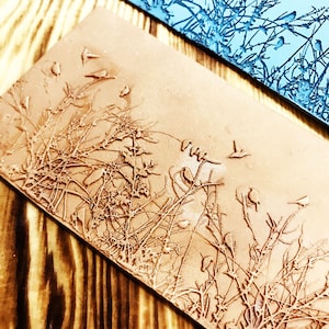 Tappetino in gomma Bird Meadow⎥Strumenti per argilla polimerica⎥Creazione di orecchini⎥Rullo a mano⎥Strumento per texture in argilla⎥Strumenti per gioielli per argilla metallica