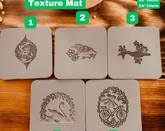 Animal Rubber Texture Mat Set: Polymer Clay, Metal Clay, Soap Making