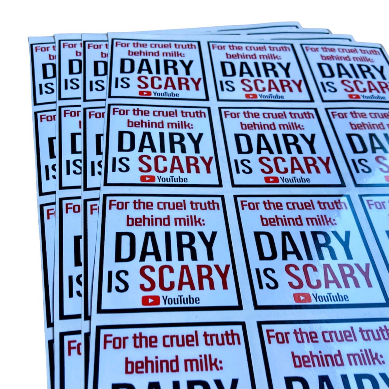 The Cruel Truth Behind Milk Dairy is Scary Vegan Activism Etsy UK