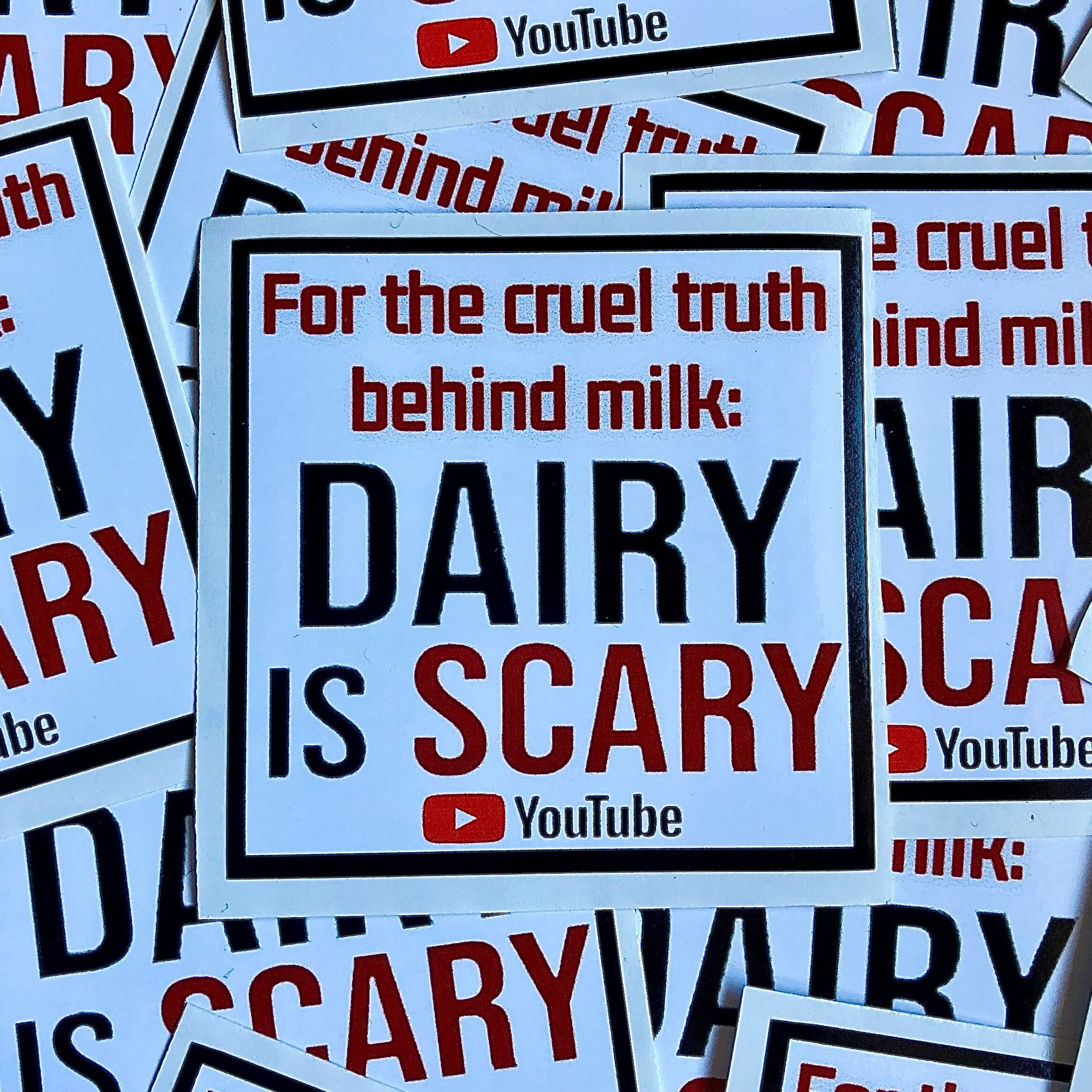 The Cruel Truth Behind Milk Dairy is Scary Vegan Activism Etsy UK