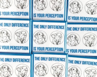 The only difference is your perception vegan activism badges