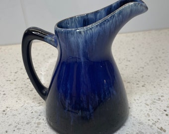 Vintage Blue Mountain Pottery Creamer – Canadian BMP Drip Glaze Small Jug – Collectible Pottery