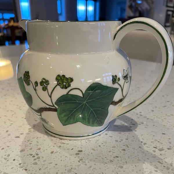 Pot à Lait Vintage Wedgwood Etruria & Barlaston - Motif Willow Weave - Beige, Porcelaine Anglaise