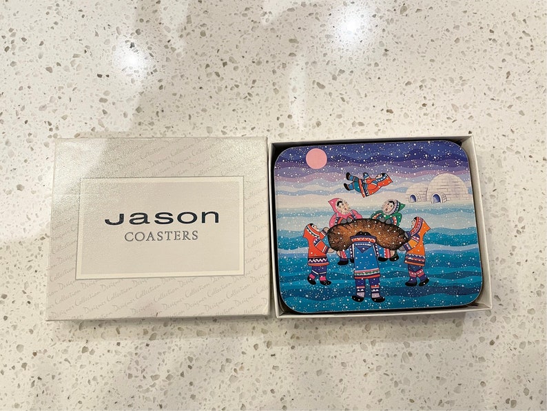 Vintage Jason Designer Collection Coaster Set Inuit Etsy