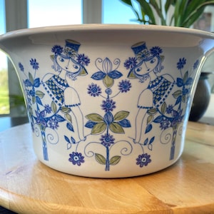 Vintage Figgjo Flint Lotte Zapiekanka: Turi Design Skandynawska sztuka ludowa