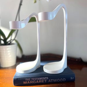 Vintage IKEA JÄTTEVIKTIG Candle Holders: White Lacquered Metal, 1990s Swedish Design