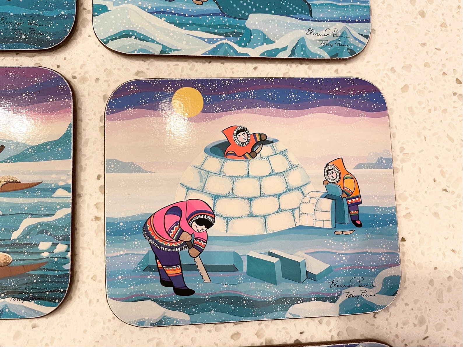 Vintage Jason Designer Collection Coaster Set Inuit Etsy