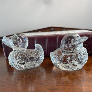 Vintage Goebel Crystal Glass Bird Figurines – Etched 1979, Collectible Glass Birds