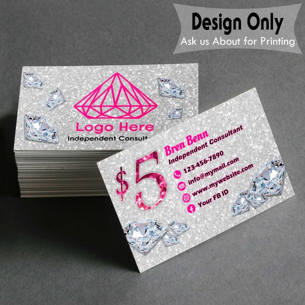 Personalized Jewelry  Business Cards _ Custom Business Cards_Digital File Only