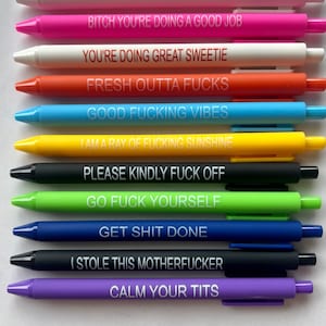 The Shit Show Pens, Welcome to the Shit Show Pen Set, Funny Pens for Adults  Swearing, Funny Pens Swear Word Daily Pen Set, For Student Gift Stationery