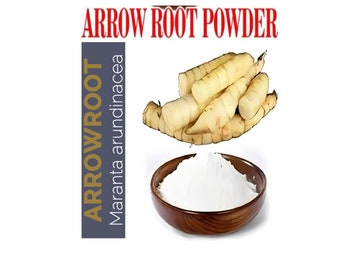 Organic Arrow root - Ararot Powder for Gravy - Puddings - Soups - Bread and More - Maranta Arundinacea - Indian Spices - Natural Arrow root