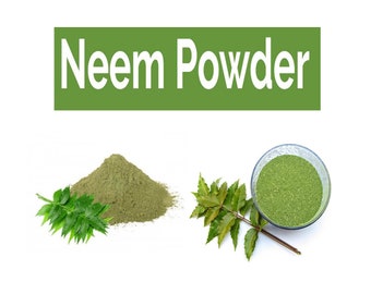 Organic Natural Neem Powder - Neem Leaf Powder - Pure Neem Powder - Azadirachta Indicam - Indian Herb Ayurveda - Holy Tree