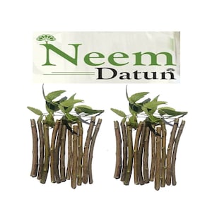 Raw Herbs,Jadi Booti Neem Daatun, Neem Datoon, Neem Datun size 6 inch approx,  Natural No Pesticides, No Fertilizers For Teeth Cleaning