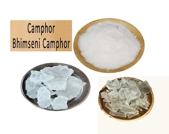 Pure Camphor Powder, Original Bhimseni Camphor for Pooja, Medication Uses ,Bhimseni Kapoor Camphor Tablet for Religios Purify Atmosphere
