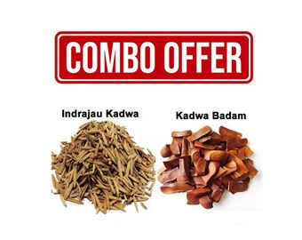 Inderjau, Kadwa Badam, Himmelsfrucht, Inderjau Kadwa, Bitter Almond 200 gm Kombipackung je 100 gm