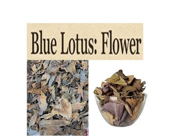 Dried Blue Lotus Flower Petals, Dried Nymphaea Caerulea Petal, Blue Lily Flower, Healing Leaf Herbs, Herbs For Dreaming Tea, dry blue lotus