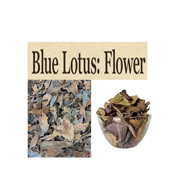 Dried Blue Lotus Flower Petals, Dried Nymphaea Caerulea Petal, Blue Lily Flower, Healing Leaf Herbs, Herbs For Dreaming Tea, dry blue lotus