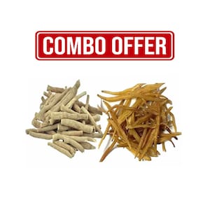 Ashwagandha Roots, Shatavari Root 400 Gm Combo Pack [200 Gm Each]
