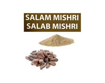 Salam Mishri, Salam Mishri Powder, Salab Misri Churna whole and powder, Salab Misri, Organic Salab Misri, Organic Salam Mishri Powder