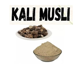 Black Musli, Kali Musli, Musli Kali, Curculigo orchioides, Curculigo Orchiodes Gaertn, 100% Pure and Natural Whole and powder