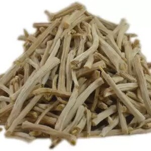 May include: A pile of dried white roots, likely for use in herbal remedies or teas.