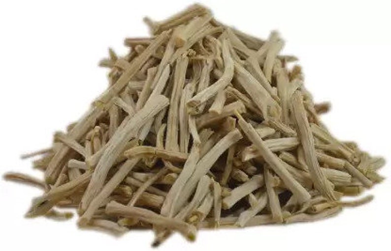 May include: A pile of dried white roots, likely for use in herbal remedies or teas.