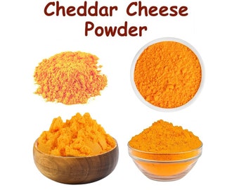 Cheddar Cheese Powder, Cheddar Cheese Powder, Dried Orange Cheddar Cheese Powder, Keto Sugar Free for Popcorn Sauces Nacho Long Shelf Life