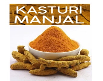 Kasturi Manjal, Organic WILD Turmeric Powder, Tumeric, Amba Haldi For SKIN, Turmeric Powder, Sacred Herbs, Saboot Haldi, Haldi Powder