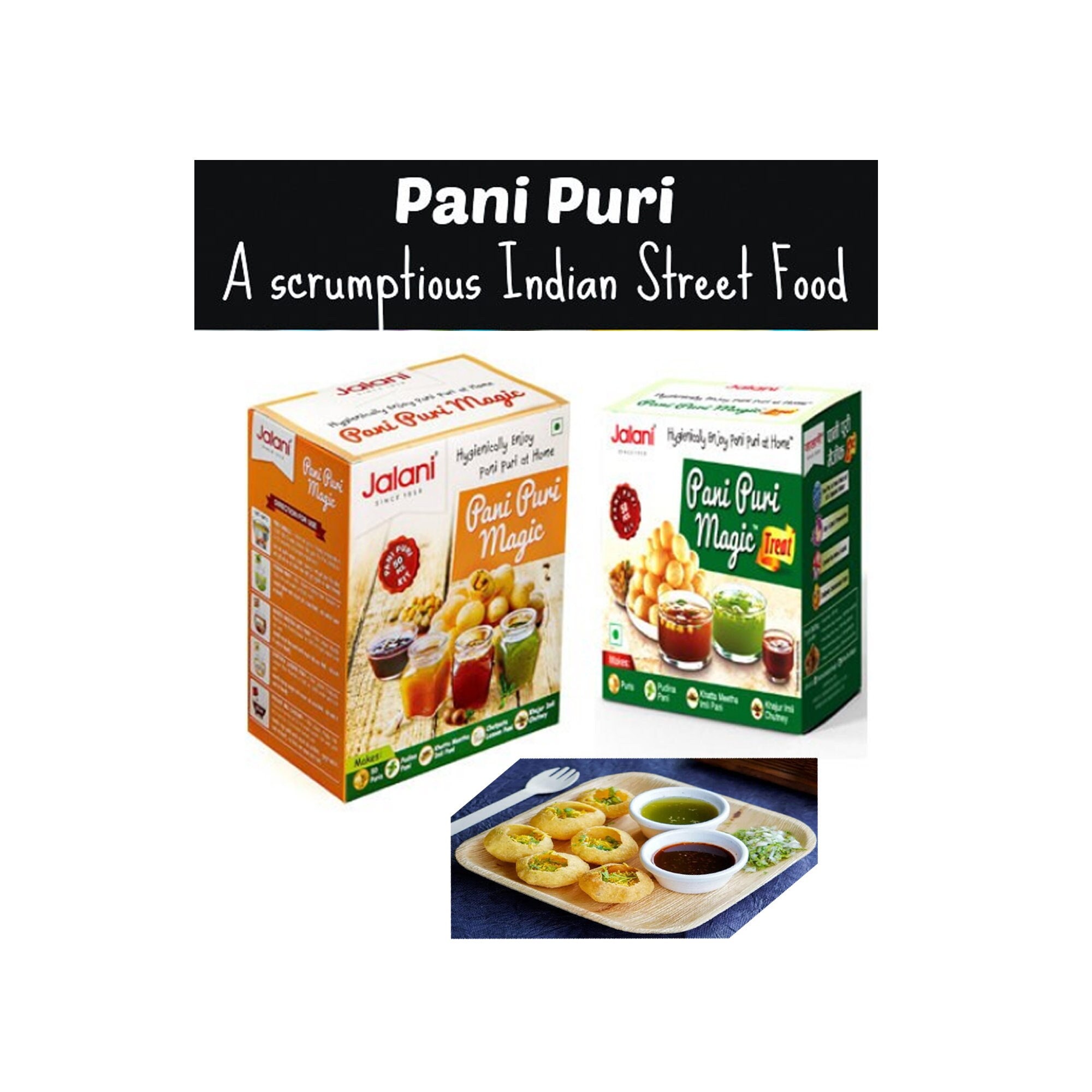 Pani Puri, Gol Gappa, Pani Puri, Pani Puri with 3/4 Paani Masala and Imli chutney