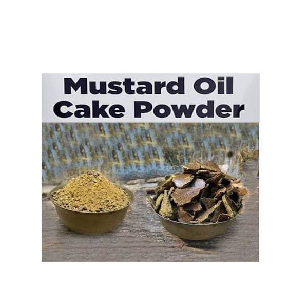 Organic Mustard Oil Cake Powder - Peena Mal Organic Natural Powder for Home Garden Potting Plant Growth