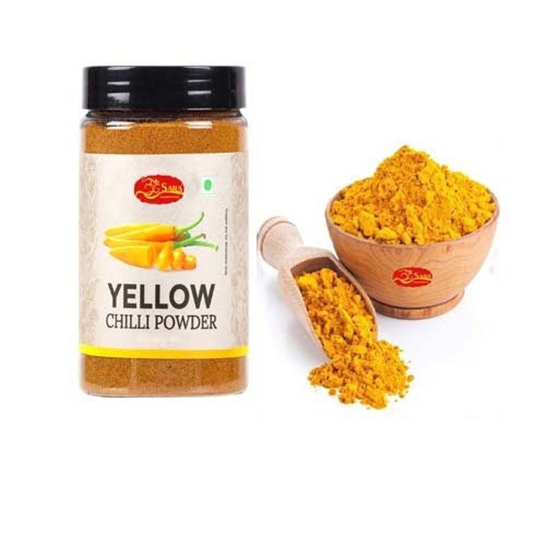 Organic Yellow Chilli Powder, YELLOW CHILLI POWDER Ground Yellow Chilli