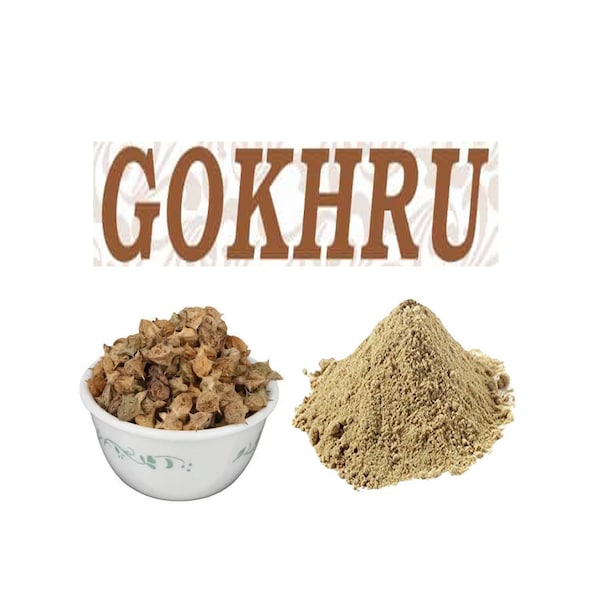 Gokharu - Organic Gokhru Powder - Tribulus Terrestris - Gokshura - Caltrops - Indian Herbs and Spices - Indian Gokhru -Natural Gokhru Powder