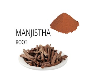 Radice naturale di Manjistha, polvere di Manjistha, Manjistha biologico, Manjistha, Robbia indiana, Rubia Cordifolia, Robbia indiana (Rubia Cordifolia)