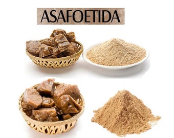 Organic Asafetida - Asafetida Powder - Hing Sabot - Natural Asafetida Powder - Pure Asafetida - Hing Powder - Indian Hing