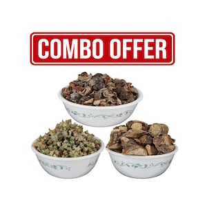 Amla, Giloy, Gokhru Whole Saboot Herb Combo Pack 600 Gm 200 Gm Each
