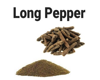 Organic Long Pepper, Natural Long Pepper, Long Pepper Powder, Ground Long Piper, Indian Pipli, Pippali,  Long Pepper Pipli, Piper longum