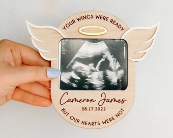 Pregnancy Loss Keepsake | Miscarriage Gift | Angel Baby Memorial Frame | Infant Loss | Angel Wings | Grieving Parents