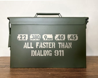 Ammo Can - Engraved Custom Ammo Can Box - Gifts for Him - Groomsman Ammo Can - Personalized Gifts - Ammo Storage