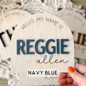 Baby Name Announcement Sign Hello My Name Is Sign Fresh 48 Photo Prop image 5