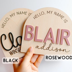 Baby Name Announcement Sign Hello My Name Is Sign Fresh 48 Photo Prop image 3