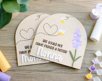 DIY Gift for Mother's Day | Lavendar & Bumble Bee Paint Kit | Personalized Keepsake Gift for Mom, Grandma, Step-Mom