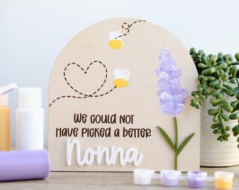 Kit DIY Kraft para regalo del Día de la Madre / Tema Lavendar & Bumble Bee / Regalo de recuerdo personalizado para mamá, abuela, madrastra