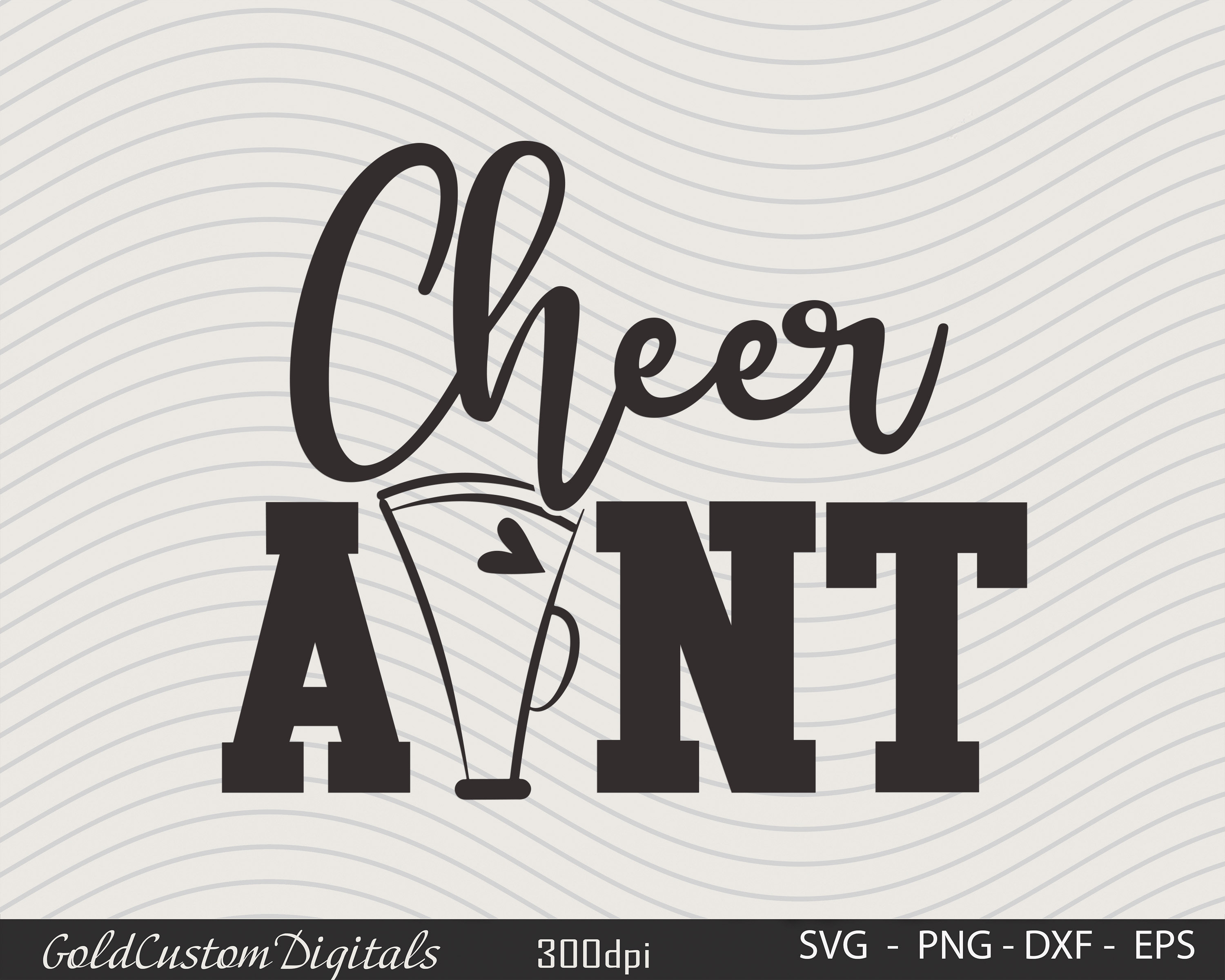 Cheer Aunt Svg Cheer Auntie Svg Cheerleader Svg Cheer Aunt Etsy