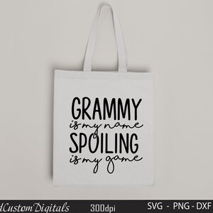 PWHAOO 'Oma Is My Name' Tote Bag - Canvas Shopping Bag Gift For Grandma (14" X 12.6") - View #8