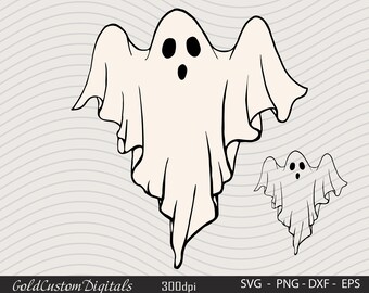 Ghost Halloween Svg, Spooky SVG, Halloween Svg, Cute Halloween Svg, Hot Ghoul Svg, Ghost Vibes Svg, Retro Ghost Svg, Retro Halloween Svg